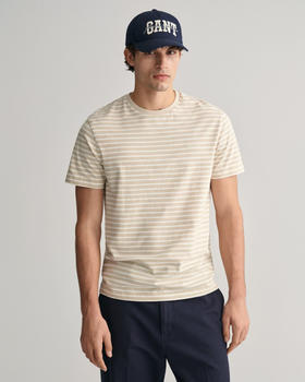 GANT Striped Short Sleeve T-shirt (2013037) silky beige
