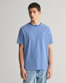 GANT Striped Short Sleeve T-shirt (2013037) rich blue