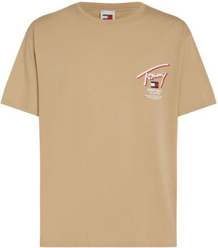 Tommy Hilfiger Signature Back Logo T-Shirt (DM0DM18574) tawny sand