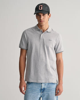 GANT Piqu&eacute; Poloshirt (2062034) grey melange