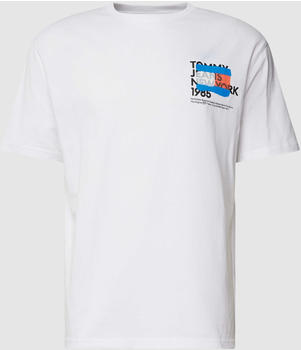 Tommy Hilfiger T-Shirt mit Label-Motiv-Print Modell TOMMY NY GRAFFITI Weiss DM0DM18271