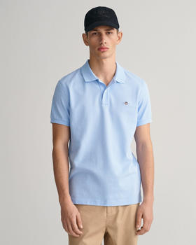 GANT Slim Fit Archive Shield Piqué Polo Shirt (2220) capri blue