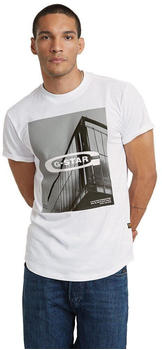G-Star Hq Oldskool Logo Lash Short Sleeve T-Shirt (D24683-C372-110) grey