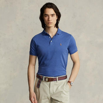 Polo Ralph Lauren Custom-Slim-Fit Baumwoll-Poloshirt blue (655291)