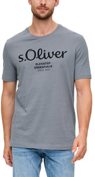 S.Oliver T-Shirt mit Label-Print (2139909) grau