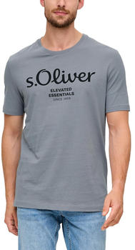 S.Oliver T-Shirt mit Label-Print (2139909) grau S.Oliver T-Shirt mit Label-Print (2139909) grau