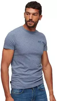 Superdry Vintage Logo Embroidered Emb Tee (M1011245A) bay blue marl