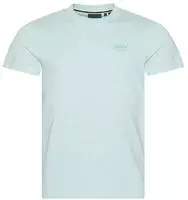 Superdry Herren T-Shirt gr&uuml;n Baumwolle meliert
