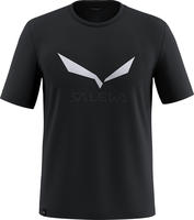 Salewa Solidlogo Dry Herren T-Shirt Kurzarm Black out Gr.46/S
