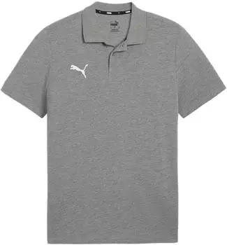 Puma Teamgoal Casuals Polo (658605) medium gray heather/puma white Puma Teamgoal Casuals Polo (658605) medium gray heather/puma white