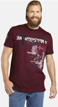 Jan Vanderstorm T-Shirt Sölve (144616) burgundy – Jan Vanderstorm T-Shirt Sölve (144616) burgundy - Stilvoller Komfort für den modernen Herrn