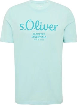 S.Oliver T-Shirt mit Label-Print (2139909) türkis