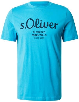 S.Oliver T-Shirt mit Label-Print (2139909) türkis/blau