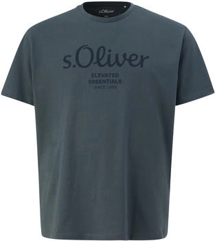S.Oliver T-Shirt mit Logo-Print (2139910) schiefergrau