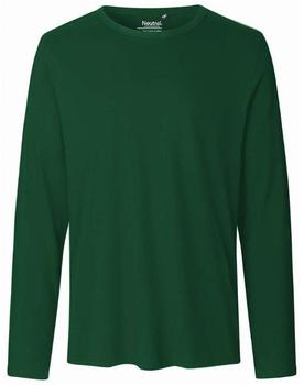 Neutral Herren Langarm-T-Shirt flaschengrün