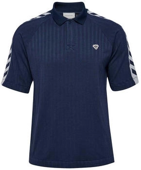Hummel Hmlarchive Loose Polo Shirt S S blau schwarz