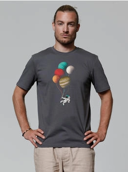 watapparel T-Shirt Unisex Balloon Spaceman anthrazit