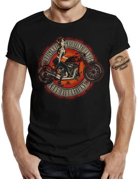 Gasoline Bandit Racer Biker T-Shirt 'Good Vibrations' Originaldesign David Vicente