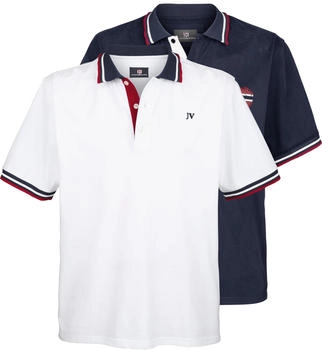 Jan Vanderstorm Doppelpack Poloshirt JOHAN wei&szlig;