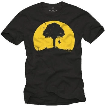 MAKAYA Print-Shirt Lustig Aufdruck