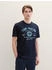 Tom Tailor T-Shirt Logo-Print dark blue