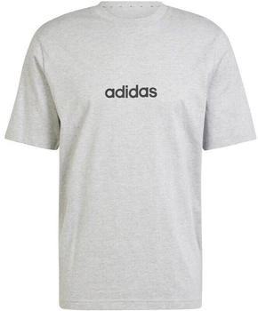 Adidas Essentials Linear Single Jersey T-Shirt JE9002 grau schwarz