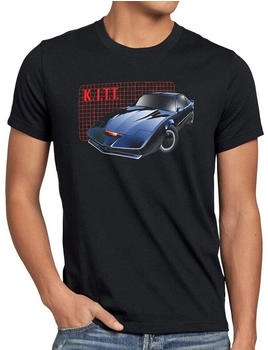 style3 K I T T T-Shirt Michael Knight Black Rider