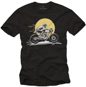 MAKAYA Print-Shirt Vintage Racing Design Motorrad Motiv