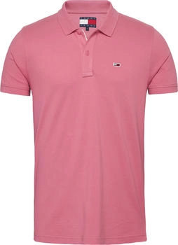 Tommy Hilfiger Slim Placket Ext Short Sleeve Polo (DM0DM18312) preppy pink