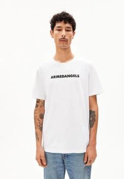 armedangels Wordmark Relaxed Fit T-Shirt weiß