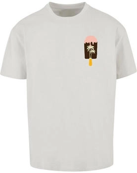 Merchcode Ohne Kragen T-Shirt grau