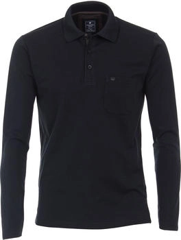 Redmond Casual Regular Fit Poloshirt schwarz