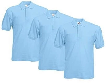 Fruit of the Loom Polohemd pastellblau 3er Pack 63-402-0