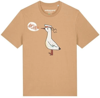 watapparel Print-Shirt Moin Seagull 1-tlg latte