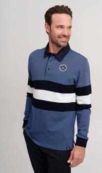 FQ1924 Shirt 'MIKKAEL' blau schwarz wei&szlig; FQ1924