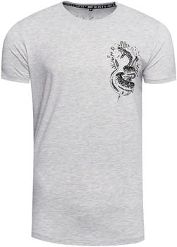 Rusty Neal T-Shirt großem Rückenprint grau