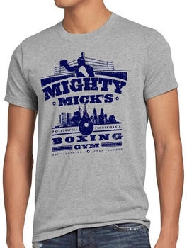 style3 Mick's Boxing Rocky Herren T-Shirt Balboa Mighty Mick Gym grau meliert