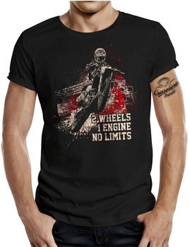 Gasoline Bandit Biker Cross Offroad T-Shirt No Limits