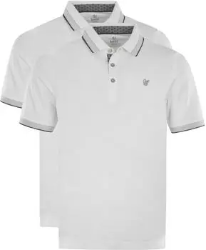 Hajo Poloshirt Pique weiß