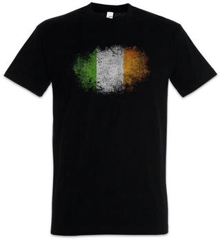Urban Backwoods Irish Flag Vintage T-Shirt schwarz