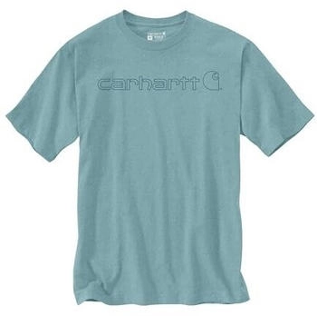 Carhartt Core Logo T-Shirt türkis Hl1