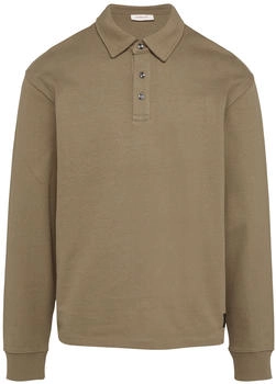S.Oliver Langarm-Poloshirt Relaxed Fit braun 2156489 8351