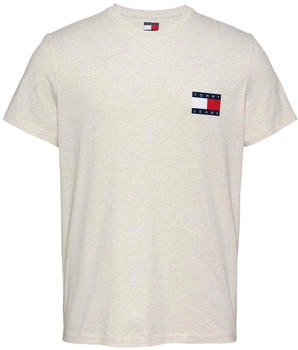 Tommy Hilfiger Slim-Fit-T-Shirt mit Logo (DM0DM20740) oat marl htr Tommy Hilfiger Slim-Fit-T-Shirt mit Logo (DM0DM20740) oat marl htr