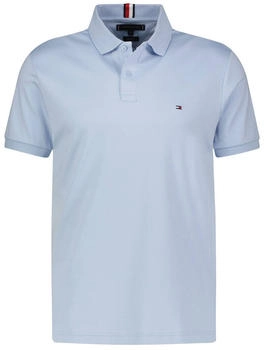Tommy Hilfiger Essential Regular Fit Flag Embroidery Polo (MW0MW35585) breezy blue