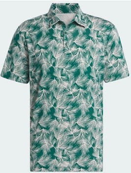 Adidas Man Ultimate365 Mesh Print Poloshirt (IW1409) collegiate green/sandy pink