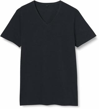 Build Your Brand BY006-Light V-Neck T-Shirt navy