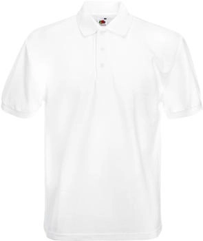 Fruit of the Loom Poloshirt Heavy Piqué weiß