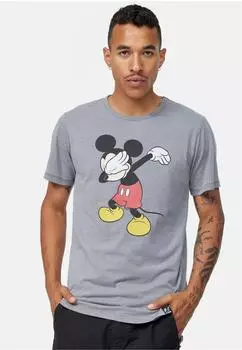 Recovered T-Shirt 'Disney Mickey Mouse Dabbing' grau