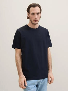 Tom Tailor T-Shirt Pique Struktur sky captain blue