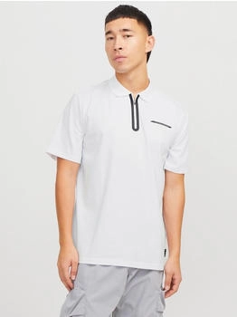 Jack & Jones Poloshirt 'JCOFUSION' weiß 23552149 Jack & Jones Poloshirt 'JCOFUSION' weiß 23552149